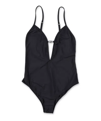 Diesel Oval D Bodysuit In Black