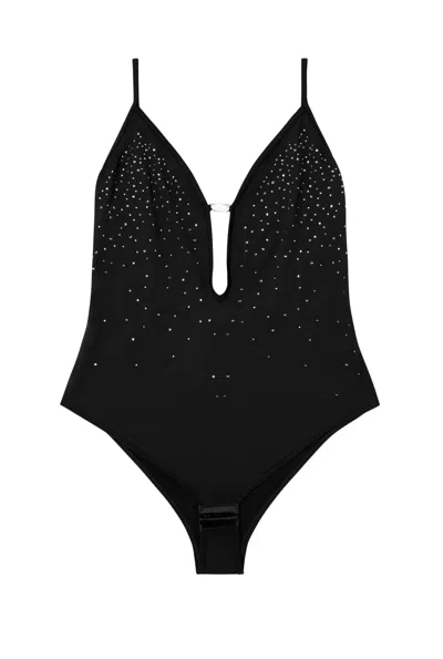 Diesel Oval D Bodysuit Woman Black