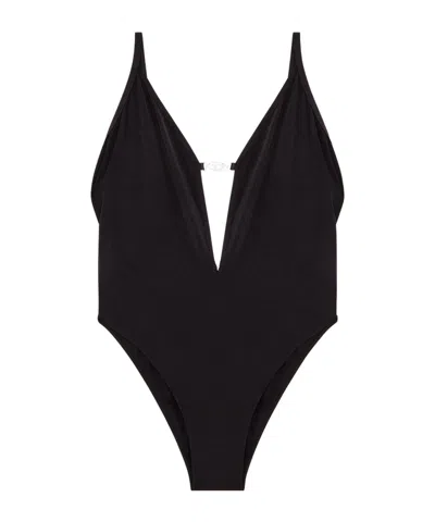 Diesel Oval D Bodysuit Womens In Black