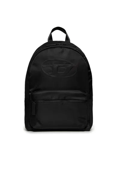 Diesel Oval D Branded Backpack In Black