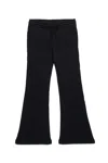 Diesel Oval D-embroidered Bootcut Leggings In Black