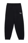 Diesel Oval D Branded Fleece Jogger Trousers In Black