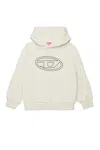 Diesel Logo-print Cotton Hoodie In Grey