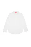 Diesel Kids Cotton Shirt In White