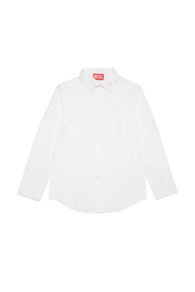 DIESEL OVAL D BRANDED POPLIN SHIRT