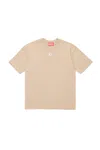 Diesel Oval D Branded T-shirt In Beige
