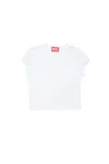 Diesel Tangie Oval D Logo Cotton T-shirt In White