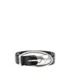 Diesel Oval D Buckle Belt In Black