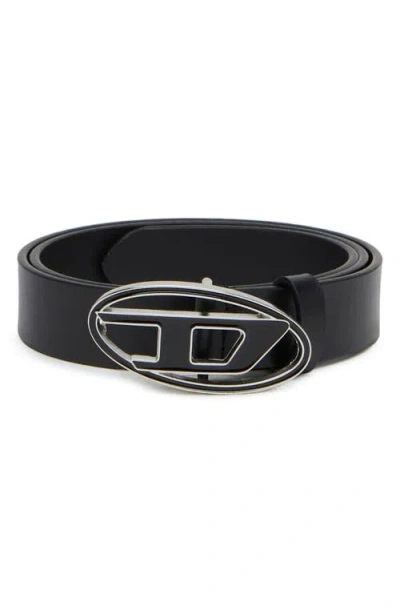 Diesel ® Oval D Buckle Leather Belt