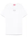 Diesel T-shirt With Logo Plate In White