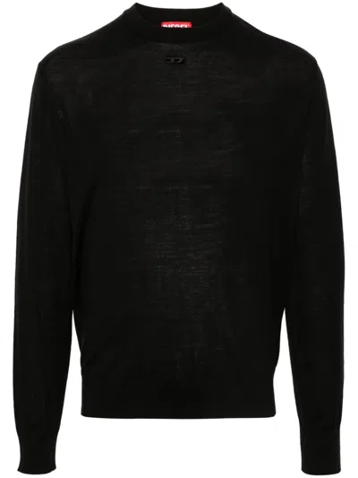 Diesel Crew Neck Knitwear Sweaters In Blue