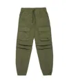 Diesel Oval D-embroidery Cargo Trousers In Green
