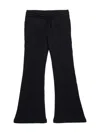 Diesel Oval D-embroidered Bootcut Leggings In Black