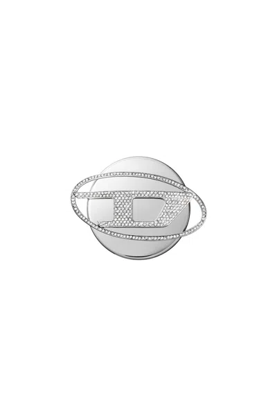 Diesel Oval D Grip & Stand In Metallic