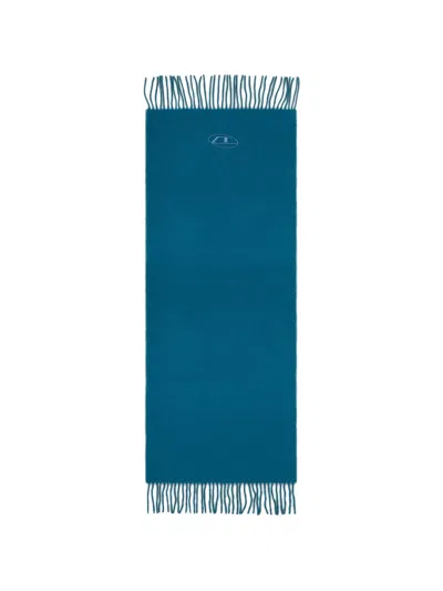 Diesel Oval D Jacquard Scarf In Blue