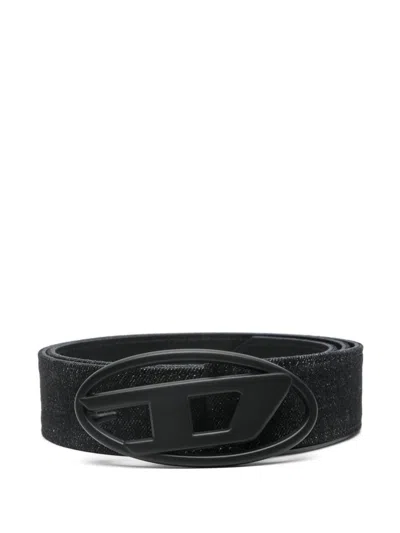 DIESEL OVAL D LEATHER BELT