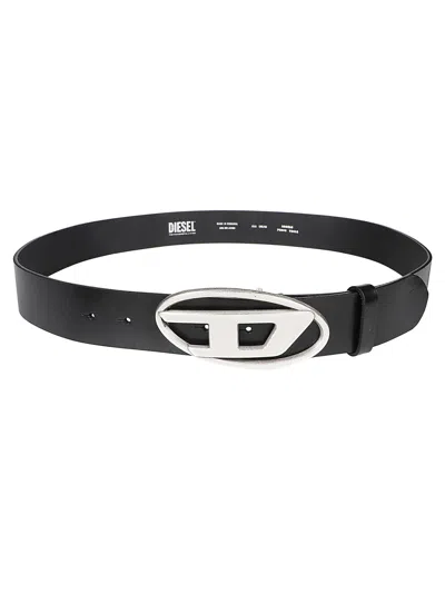 Diesel Oval D Logo B-1dr Belt In Black