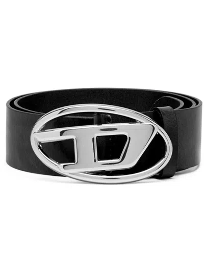 Diesel Oval D Logo B-1dr W Belt In Black