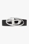 Diesel Oval D Logo B Belt In Black