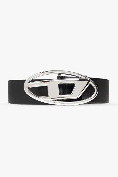 Diesel Oval D Logo B Belt In Black