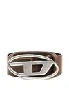 Diesel Cintura In Pelle Con Fibbia A D In Brown