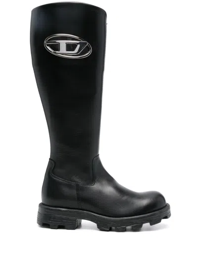 DIESEL OVAL D-LOGO BOOTS