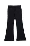Diesel Oval D-embroidered Bootcut Leggings In Nero
