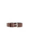 Diesel Oval-d Logo-plaque Leather Belt In Multicolor
