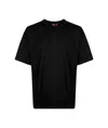 Diesel T-boggy-megoval-d T-shirt With Tonal And Contrasting Logo Embroidery In Black