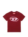Diesel Oval D Logo-print T-shirt In Red