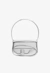Diesel 1dr Mirror Leather Shoulder Bag In Metallic