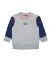 Diesel Oval D Panelled Sweatshirt In Color/blue