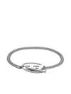 Diesel Stainless Steel Chain Bracelet In Silver
