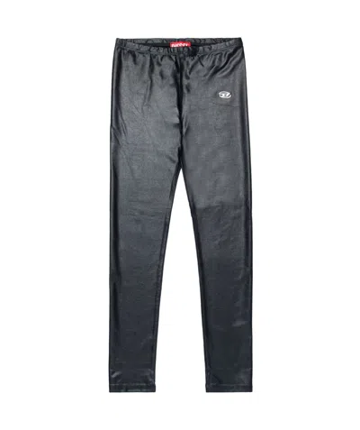 DIESEL DIESEL KIDS OVAL D LOGO LEGGINGS