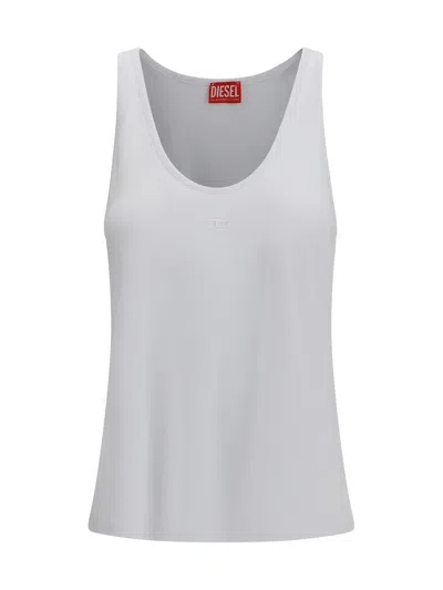 DIESEL OVAL D RIBBED TANK TOP