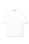 Diesel T-shirt In White Cotton With Logo