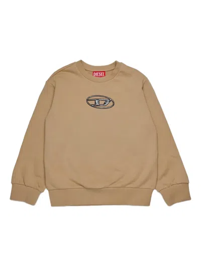 Diesel Babies' Oval D Sweatshirt In Brown