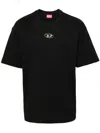 Diesel S-cooling Biologic Cotton Sweatshirt With Metal Oval-d Logo In Black