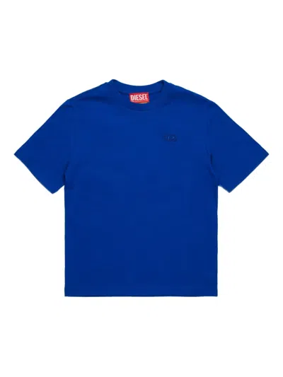 Diesel Kids' Oval D T-shirt In Blue