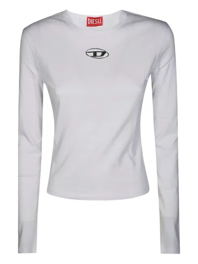 Diesel Oval-d T-shirt In White