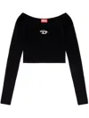 Diesel Top In Viscose Yarn From Responsibly Managed Forests In Black