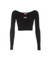 Diesel T-shirt M-vera-ls In Black