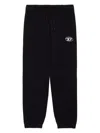 Diesel Pantaloni Jogger In Felpa Con Logo Oval D In Black