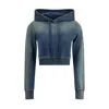 Diesel Logo-embroidered Hoodie In Blue