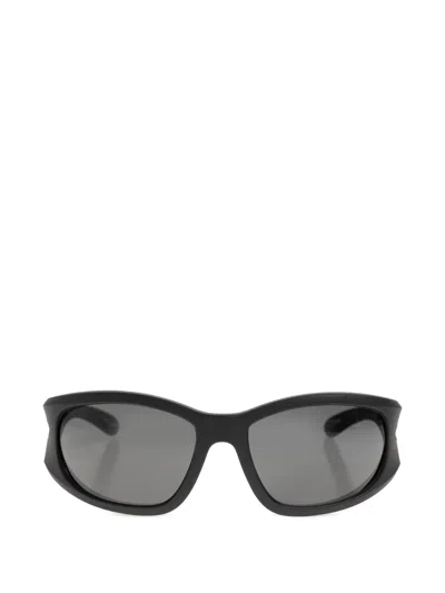 Diesel Oval Frame Sunglasses In Black
