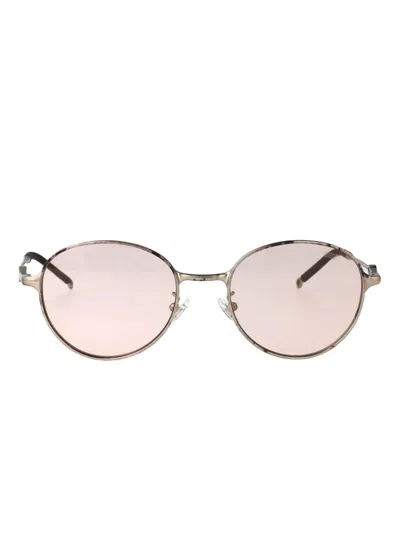 Diesel Oval-frame Sunglasses In Gray
