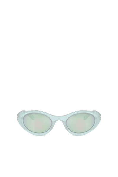 Diesel Occhiale In Acetato Con Forma Ovale In Blu