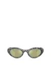 DIESEL OVAL SHAPE SUNGLASSES IN ACETATE