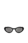 Diesel Oval Shape Sunglasses In Acetate In Multicolor
