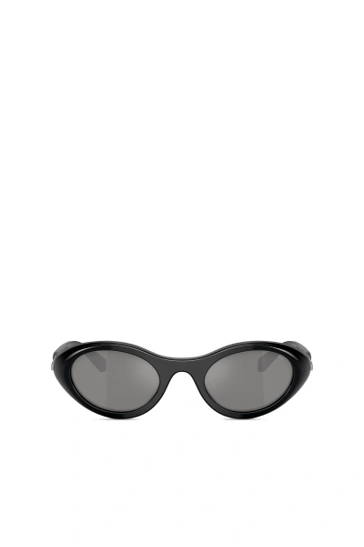 Diesel Oval Shape Sunglasses In Acetate In Multicolor